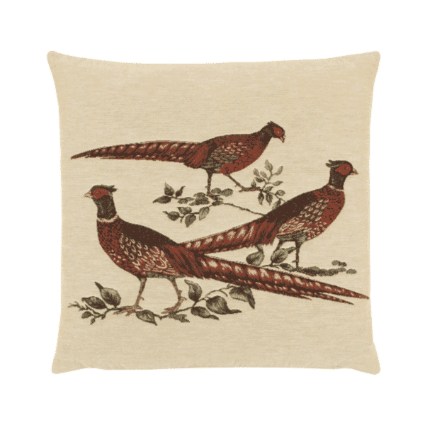 Woodland Trio Tapestry Cushion with Feather Filler - 46x46cm (18