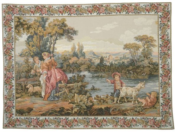 On the Riverbank Loom Woven Tapestry - 3 Sizes Available - 50% OFF!
