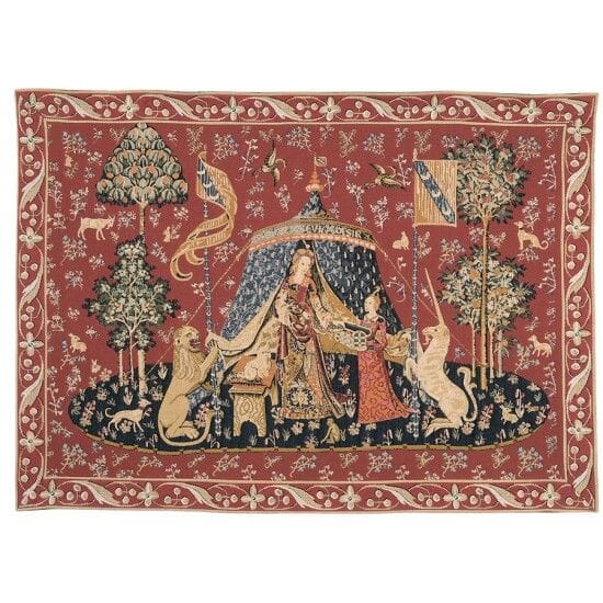 Lady with the Unicorn - The Tent Loom Woven Tapestry - 2 Sizes Available