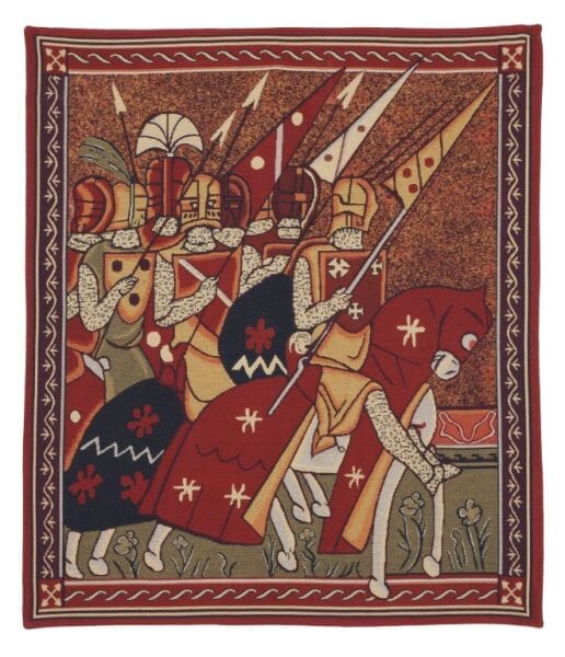 Godfrey of Bouillon Loom Woven Tapestry - 98 x 86 cm (3'3