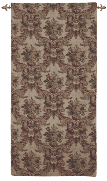 Renaissance Damask Portiere Loom Woven Tapestry - 122 x 60 cm (4'0 x 2'0