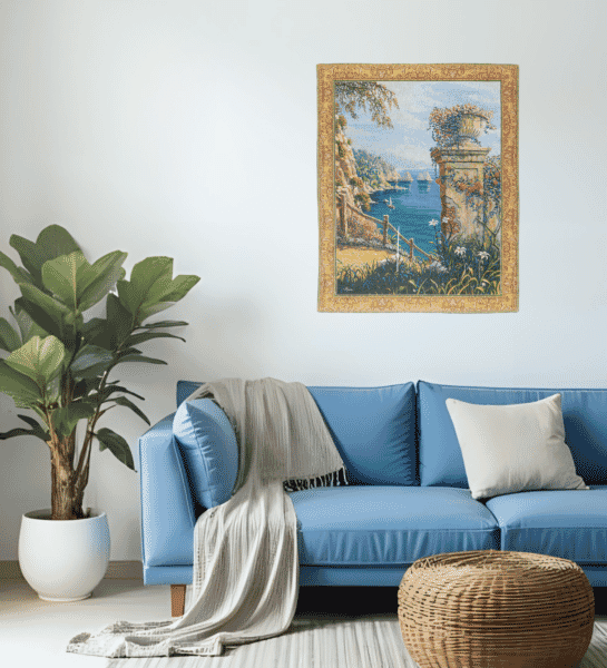 Capri Vista Loom Woven Tapestry - 120 x 98 cm (3'11