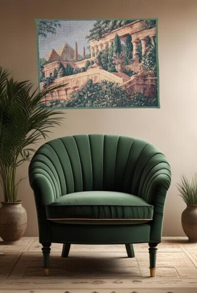 Egyptian Terrace Loom Woven Tapestry - 66 x 88 cm (2'2