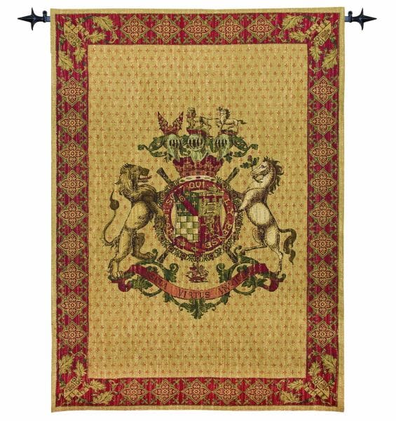 Armorial Coat of Arms Loom Woven Tapestry - 135 x 93 cm (4'5