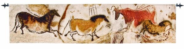 Lascaux Cave Art (B) Loom Woven Tapestry - 54 x 230cm (1'9