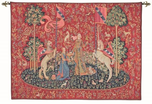 Lady with the Unicorn - Taste Loom Woven Tapestry - 122 x 165 cm (4'0
