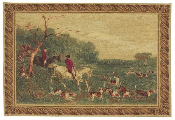 The English Hunt Loom Woven Tapestry - 92 x 136 cm (3'0