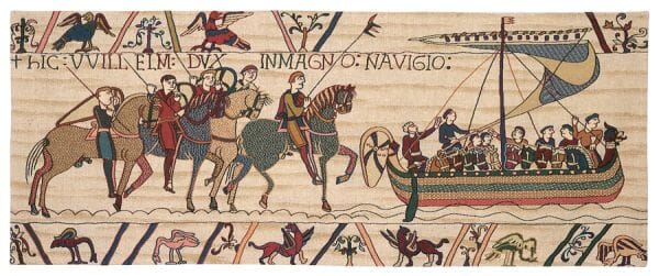 Bayeux - William Sails for England Loom Woven Tapestry - 2 Sizes Available