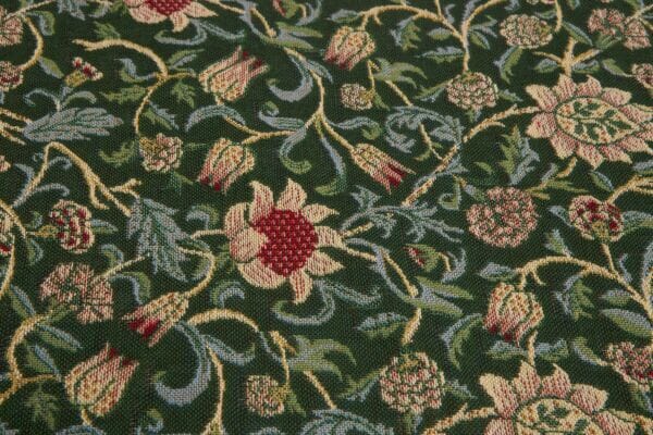 Evenlode Flowers - Green Tapestry Fabric