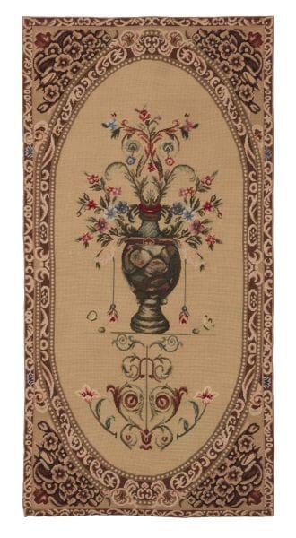 Vase & Butterflies Needlepoint Tapestry - 180 x 76 cm (5'10