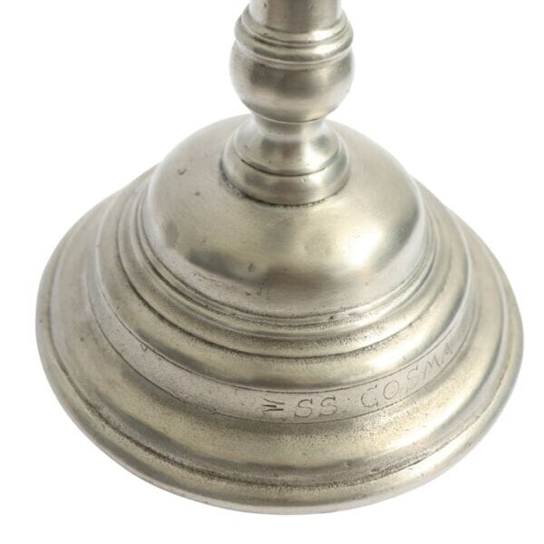 Set of 3 Pewter Candlestick Holders - Approx. H.31 x W.14 cm - Last Pieces Remaining!