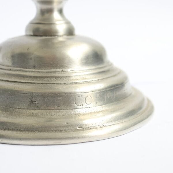 Set of 3 Pewter Candlestick Holders - Approx. H.31 x W.14 cm - Last Pieces Remaining!