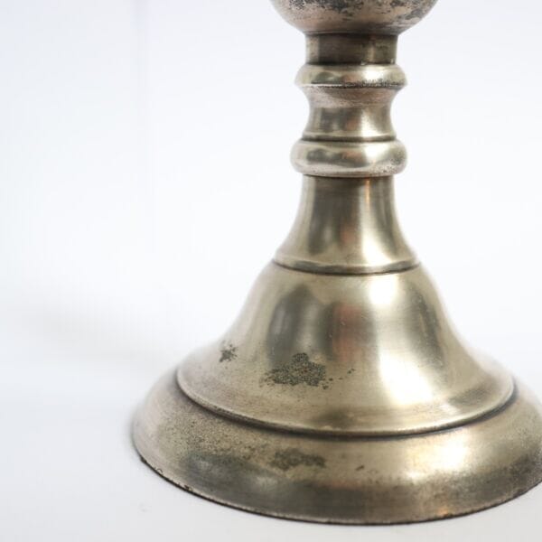 Pewter Candlestick Holder - Approx. H.24 x W.9 cm - Last Piece Remaining!