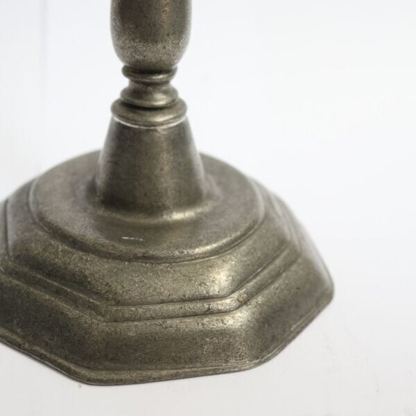 Pair of Pewter Candlestick Holders - Approx. H.24 x W.11 cm - Last Pieces Remaining!