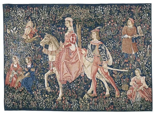 La Noble Amazone Silkscreen Tapestry - 139 x 194 cm (4'7