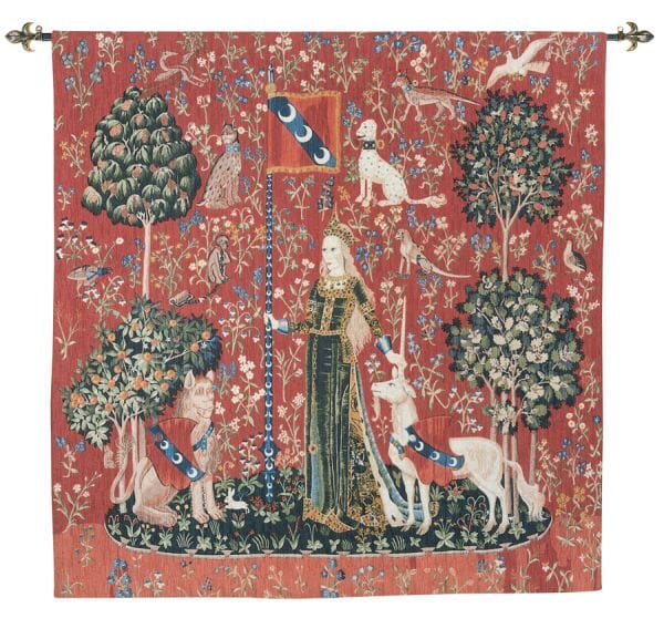 Lady with the Unicorn - Touch Silkscreen Tapestry - 136 x 132 cm (4'6