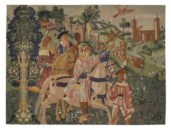 Depart pour la Chasse Silkscreen Tapestry - 140 x 185 cm (4'7
