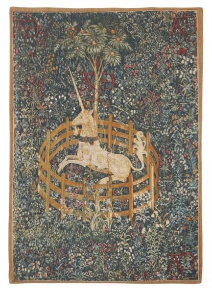 Captive Unicorn Silkscreen Tapestry - 122 x 84 cm (4'0
