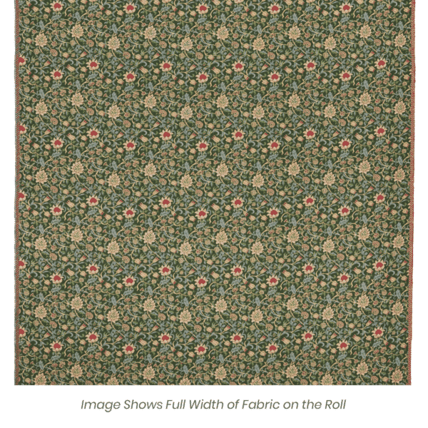 Evenlode Flowers - Green Tapestry Fabric