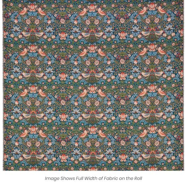 Strawberry Thief - Blue Tapestry Fabric