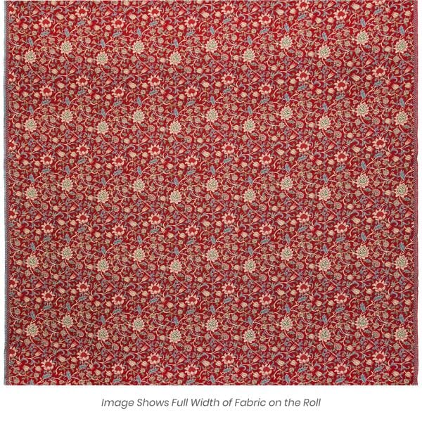 Evenlode Flowers - Red Tapestry Fabric