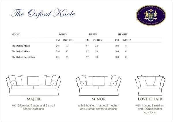 Knight's Armorial Knole Sofa
