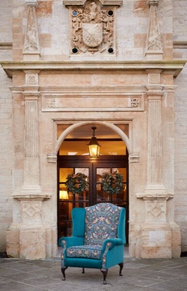 Strawberry Thief Classic Upholstered Wing Chair