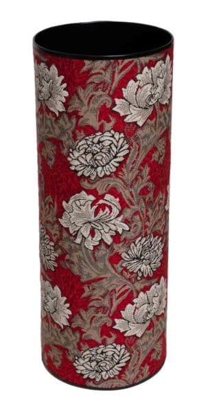 Chrysanthemums Red Tapestry Umbrella Stand