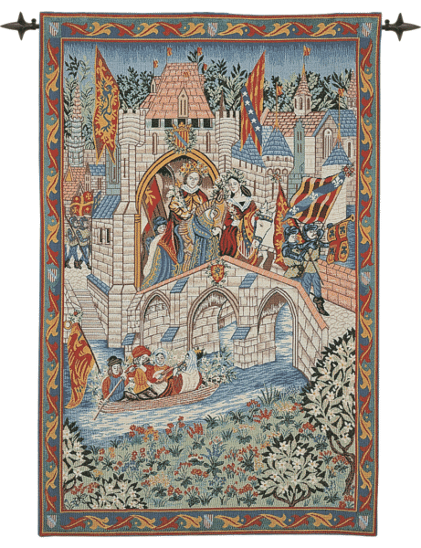 Procession from Camelot Loom Woven Tapestry - (Without Loops) 98 x 64 cm (3'3