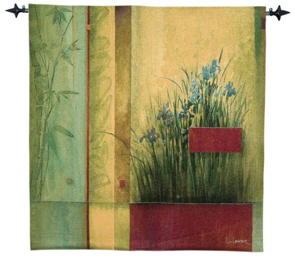 Iris Garden Loom Woven Tapestry - 2 Sizes Available