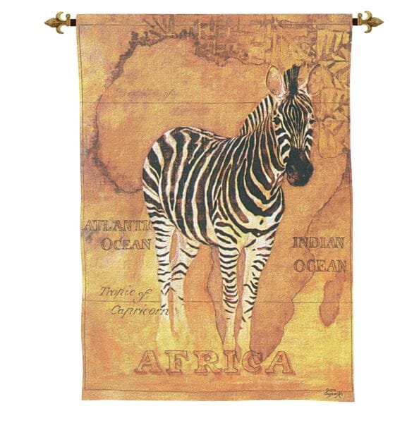 Safari Zebra Loom Woven Tapestry - 132 x 94 cm (4'4