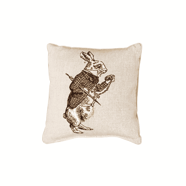 The White Rabbit Tapestry Cushion - 20x20cm (8