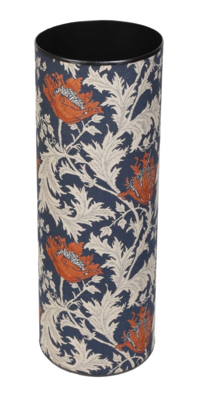 Morris Anemone Blue Rust Tapestry Umbrella Stand