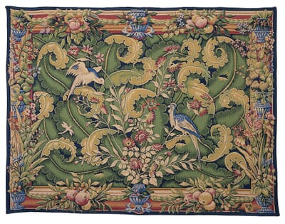 Verdure de Grammont Loom Woven Tapestry -  130 x 165 cm (4'3" x 5'5") - Requires Rod Size 4