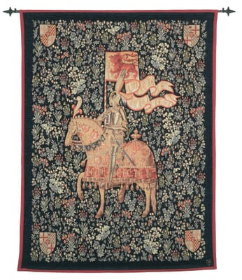 Le Chevalier Medieval Loom Woven Tapestry - 3 Sizes Available