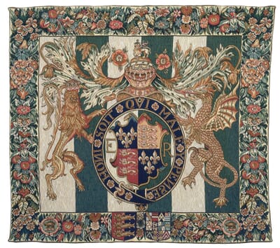 Royal Arms of England Tapestry - 70 x 94 cm (2'4" x 3'1") - Requires Rod Size 2