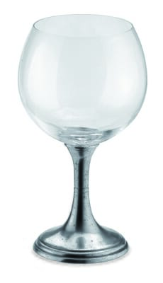 Pewter Red Wine Glass