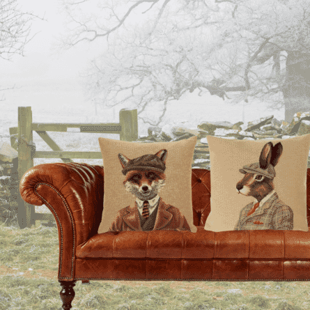Dressed Animals Tapestry Cushions