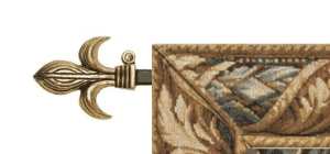 Tapestry hanging rods from Hines of Oxford